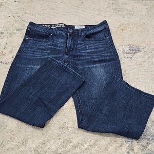 TK AXEL Mens Slim Boot Jeans Size 34×30 Dark Blue Denim‎